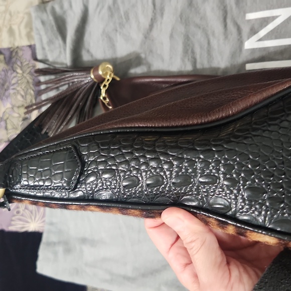 Brahmin Kathleen Leather and Calf Hair Hobo Bag - Picture 6 of 11